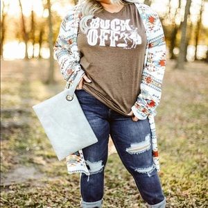 White Aztec Cardigan